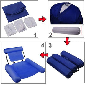 Boia de Piscina Cadeira Flutuante Inflável - FloatEase