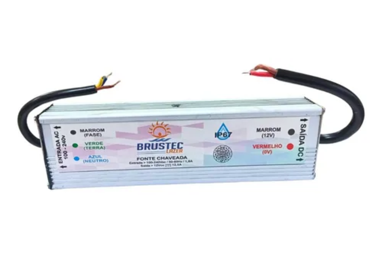 Fonte Brustec 12a Blindada 12v Piscina