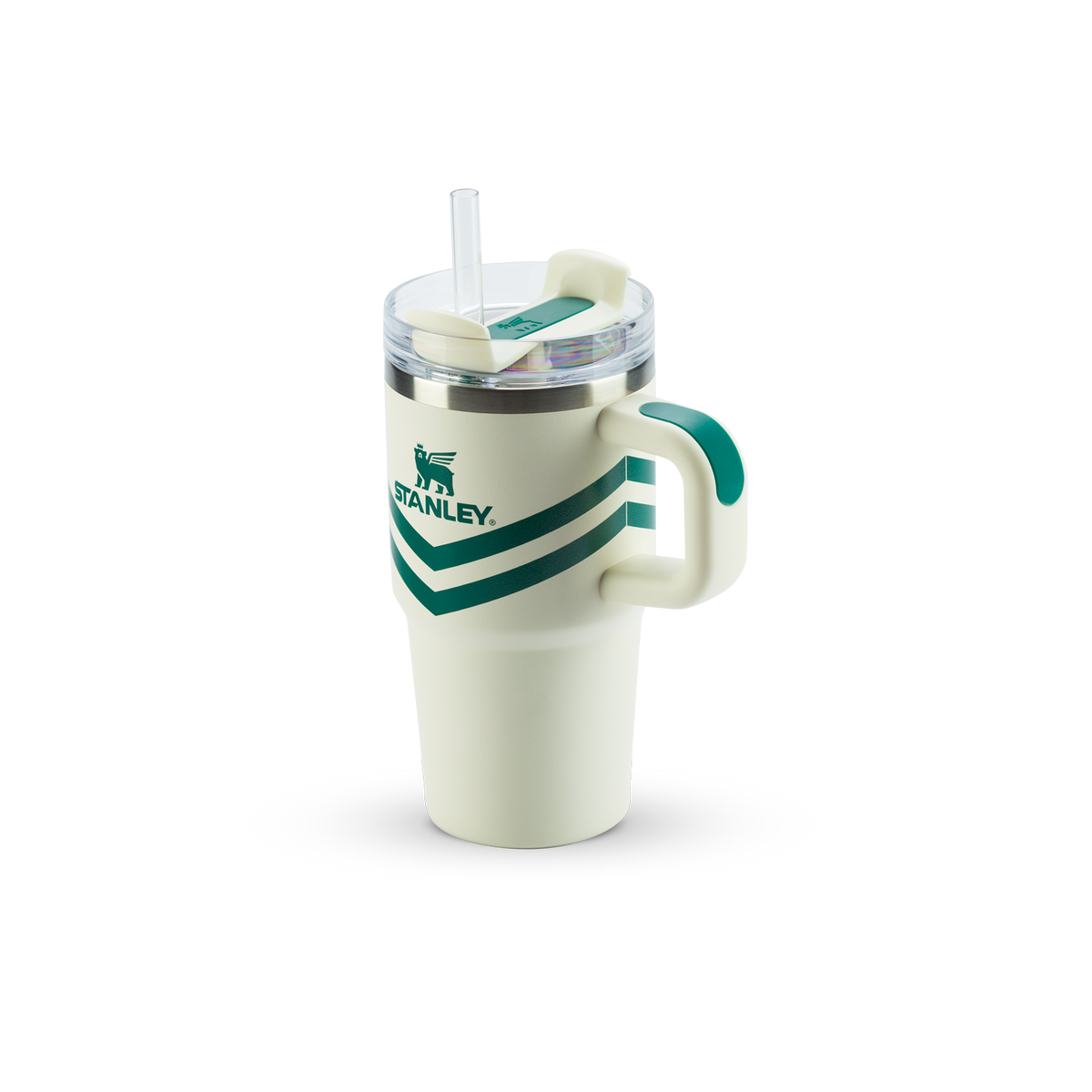 Copo Quencher Com Alça Cream Chevron Stanley | 591ml