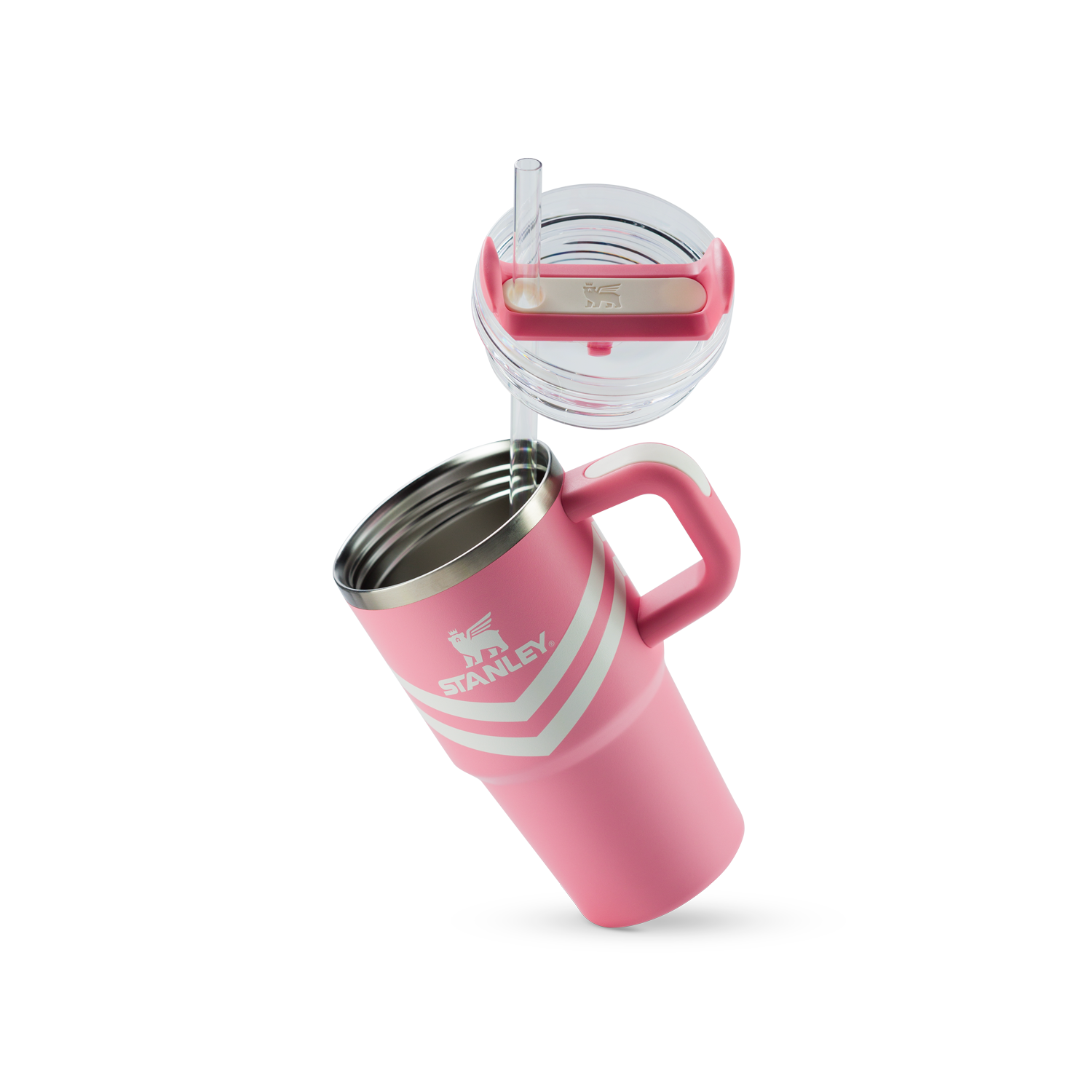 Copo Quencher Com Alça Plumeria Chevron Stanley | 591ml