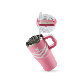 Copo Quencher Com Alça Plumeria Chevron Stanley | 591ml