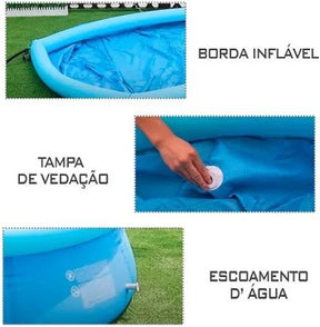Piscina Inflável Redonda 1000L