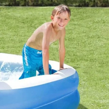 VG Plus Piscina Inflável Retangular Rosa 100 Litros Pvc Vg+