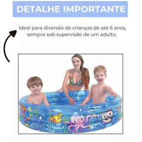 Piscina Infantil Inflável 1.2m x 24cm 220L