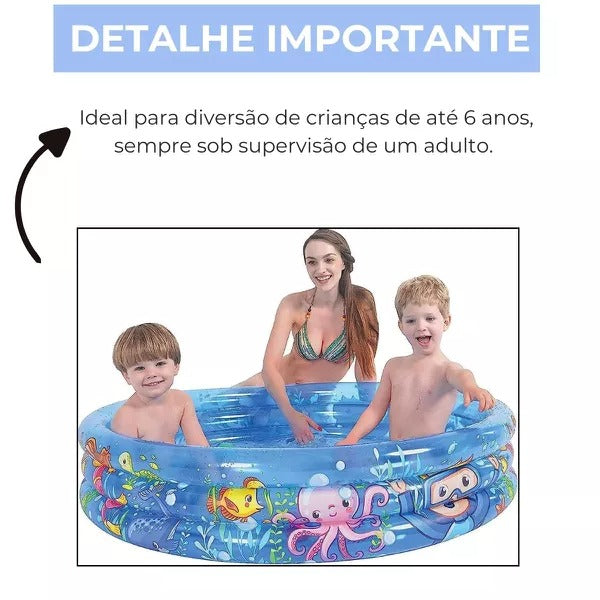 Piscina Infantil Inflável 1.2m x 24cm 220L